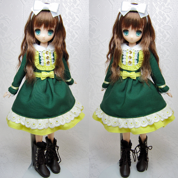 緑のドレスの女の子4